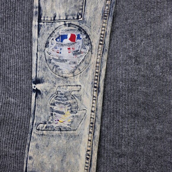 Golden State Warriors Jeans Mens W36 L34 NBA Basketball Heritage UNK Distressed - Picture 6 of 16